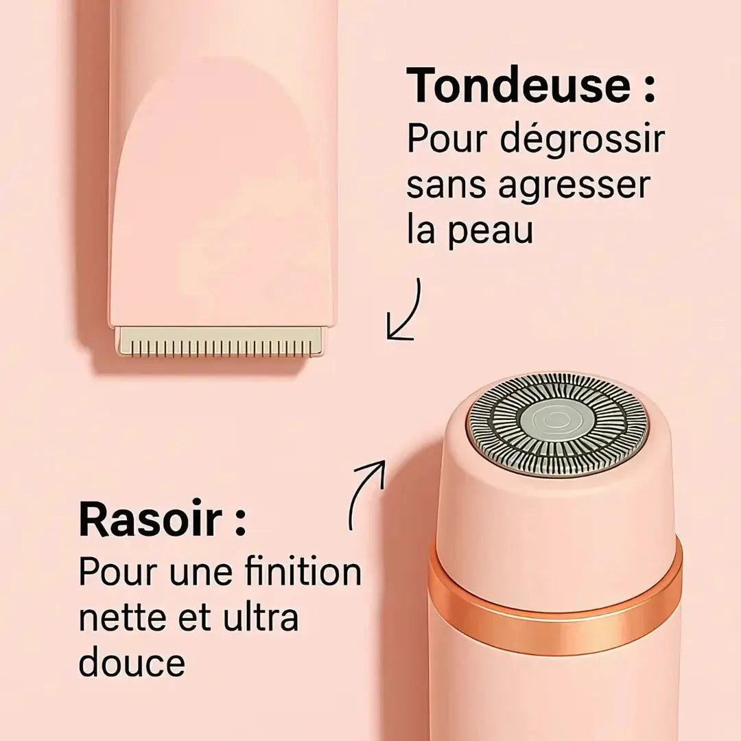 Rasoir électrique 2-en-1 – Peau douce et zéro douleur NovaPlace