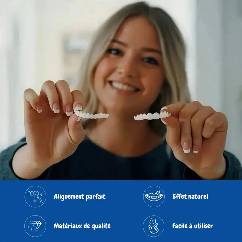 Facettes dentaires souples à clipser – Sourire immédiat NovaPlace