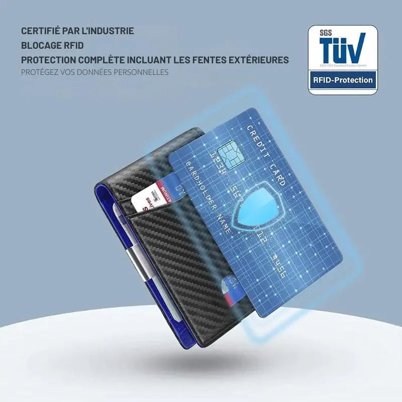 Portefeuille anti-RFID en cuir NovaPlace