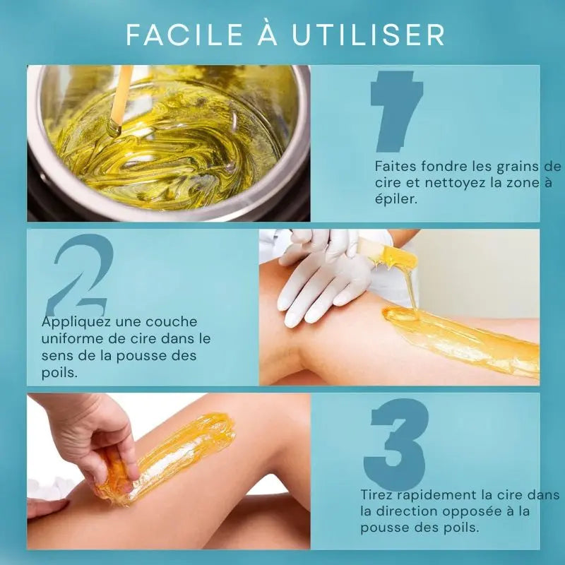 Kit Cire Douceur – Épilation Sans Douleur pour Peaux Sensibles NovaPlace