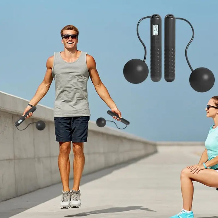 Corde de saut sans fil avec compteur digital NovaPlace