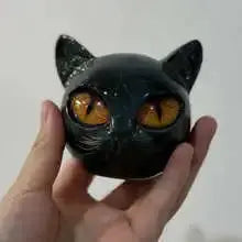 Statue de Chat Noir en Pierre NovaPlace