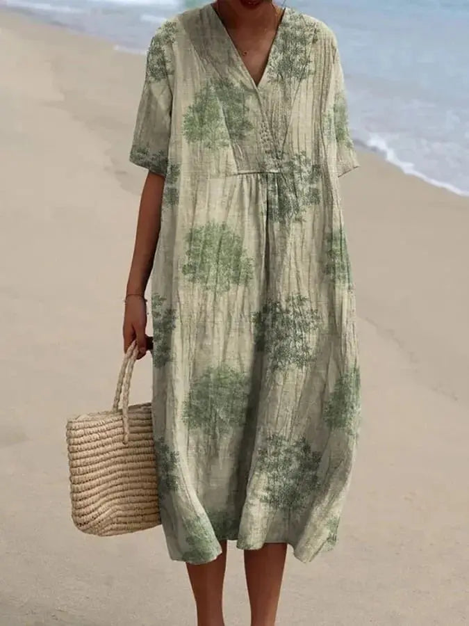 Robe Fleurie Bohème – Coupe Ample et Tissu Léger pour l’Été NovaPlace