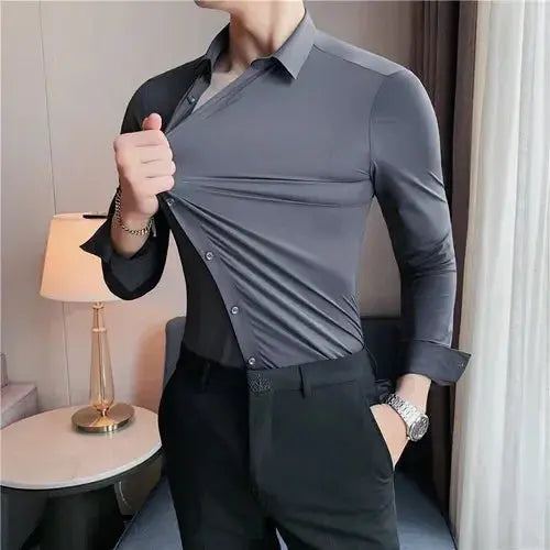 Chemise Infroissable respirante et hautement élastique NovaPlace