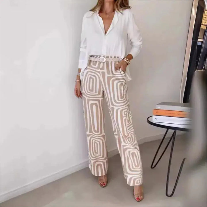 Ensemble chemise et pantalons larges pour femmes NovaPlace