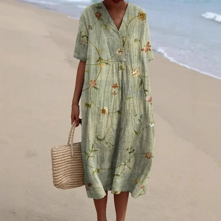 Robe Fleurie Bohème – Coupe Ample et Tissu Léger pour l’Été NovaPlace