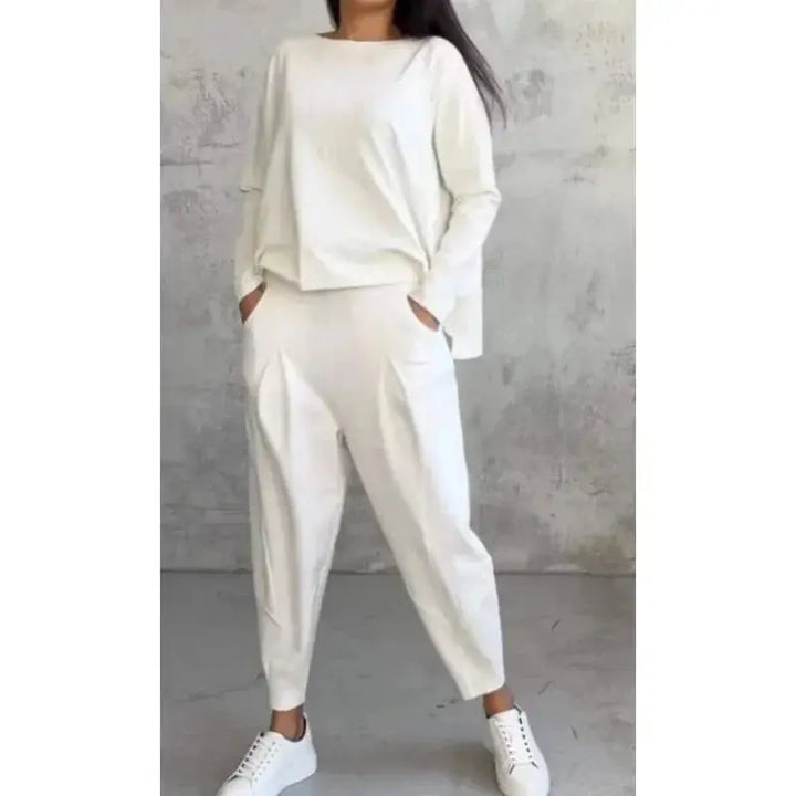 Ensemble deux pièces confortable avec col rond NovaPlace