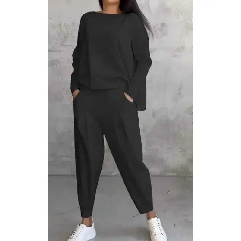 Ensemble deux pièces confortable avec col rond NovaPlace