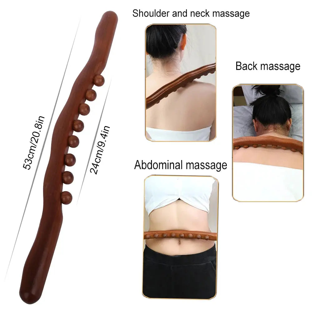 Bâton en bois pour la thérapie Gua Sha NovaPlace
