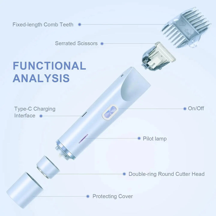 Rasoir électrique 2-en-1 – Peau douce et zéro douleur NovaPlace