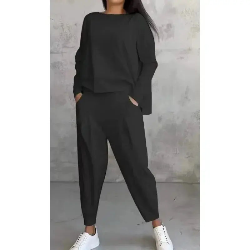 Ensemble deux pièces confortable avec col rond NovaPlace