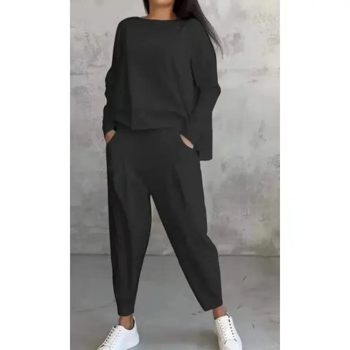 Ensemble deux pièces confortable avec col rond NovaPlace