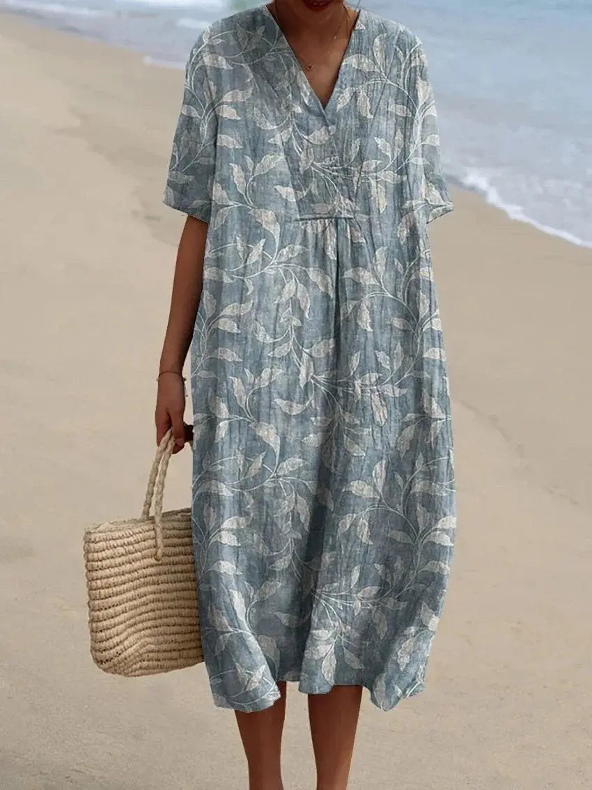 Robe Fleurie Bohème – Coupe Ample et Tissu Léger pour l’Été NovaPlace