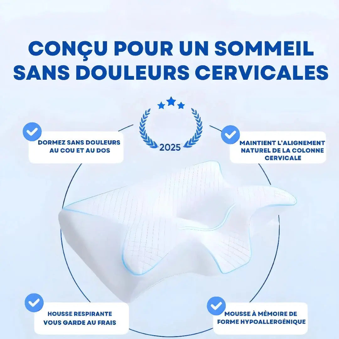 Oreiller Ergonomique Cervical NovaPlace